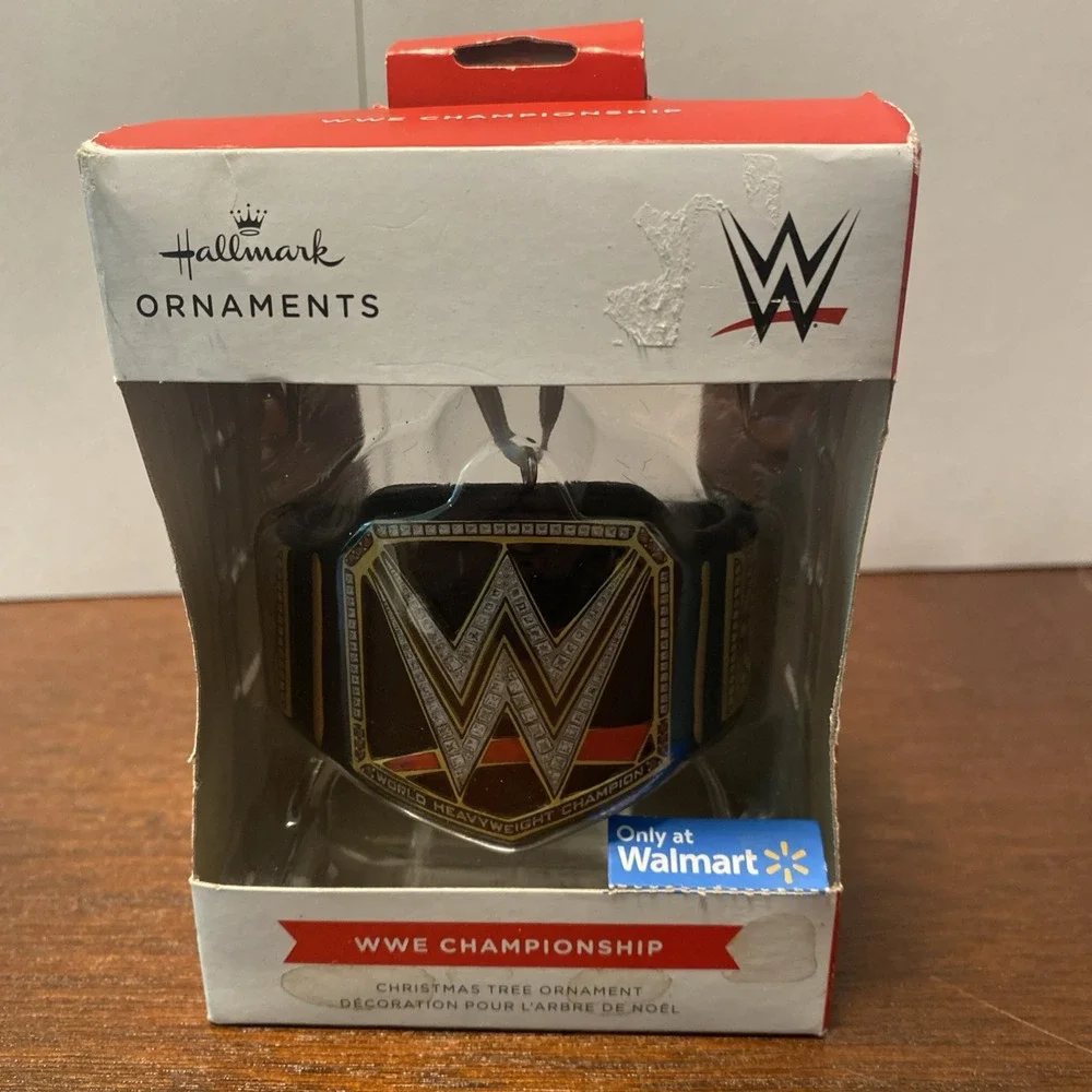 Hallmark WWE Championship Belt Christmas Tree Ornament 2022 Walmart‎ Exclusive